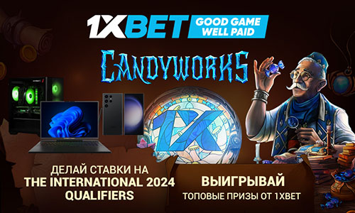 Призы в промо Candyworks от 1xBet