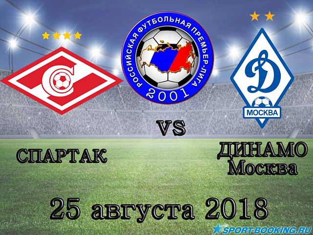 Спартак – Динамо - 25.08.2018