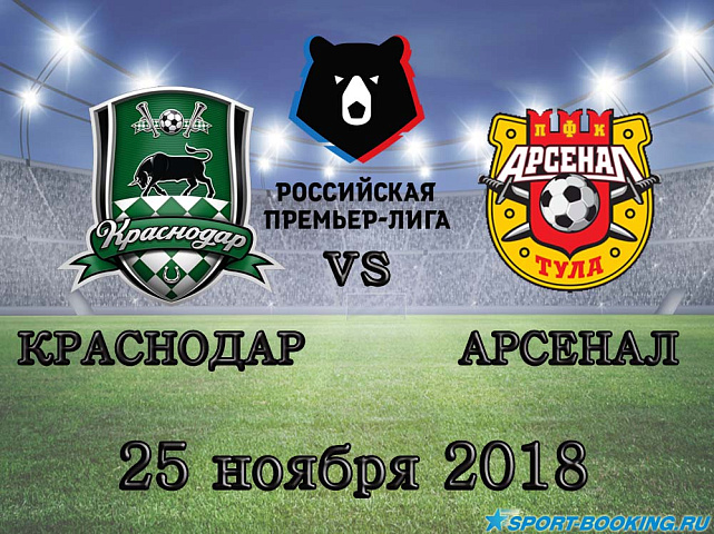 Краснодар — Арсенал - 25.11.2018